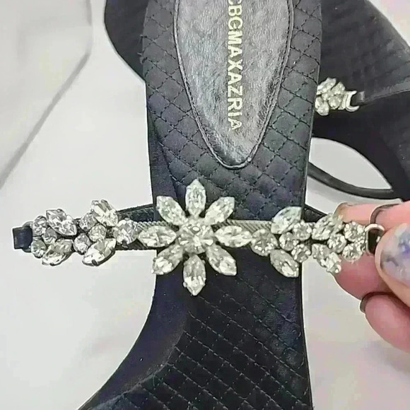 Bcb Maxazria Crystal Slides - Picture 10 of 10